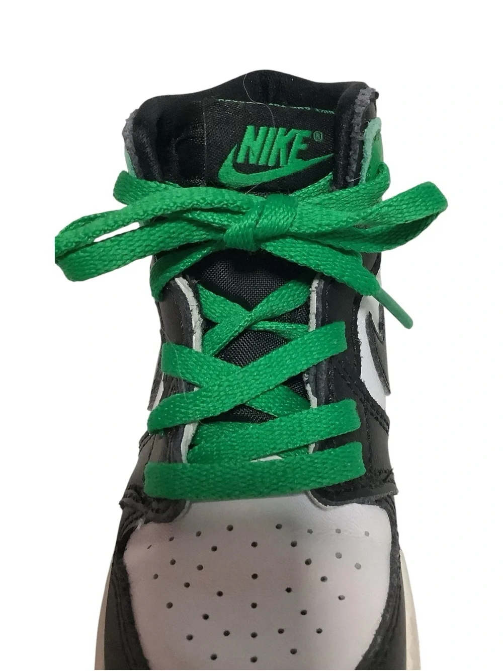 Nike Air Jordan 1 Retro Green Boys Size 7C Athletic Shoes Sneakers